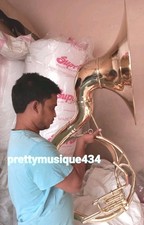 SOUSAPHONE 22" ROZMIAR DZWONKA ZŁOTY LAKIER WYKONANY Z CZYSTEGO MOSIĄDZU + PUDEŁKO NA WALIZKĘ + DARMOWA WYSYŁKA