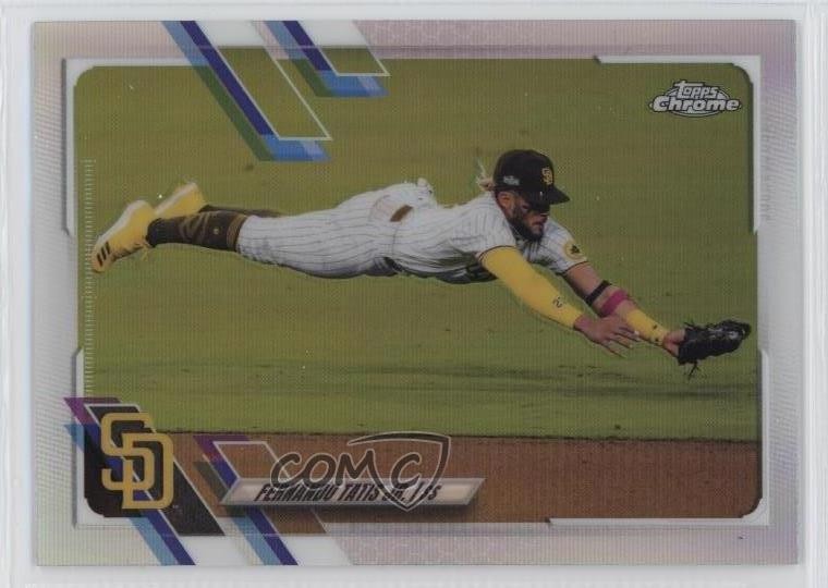 2021 Topps Chrome Image Variation SP (Horizontal Diving) Fernando Tatis Jr 1d4e