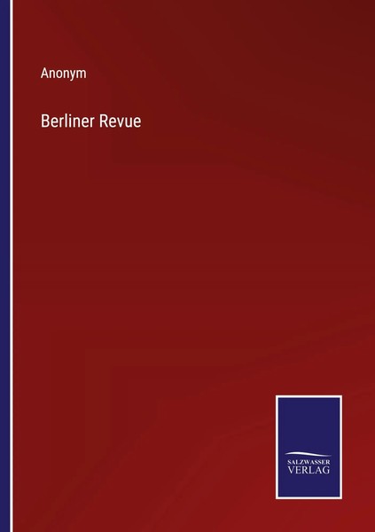 Anonym | Berliner Revue | Taschenbuch | Deutsch (2022) | 540 S. | Outlook-image