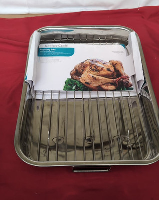 KitchenCraft Bräter mit Gestell, Bräter, (leicht zerkratzt)