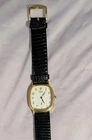 New ListingVintage Seiko Gold Tank watch, small seconds Subdial 1990 genuine Lizard #117