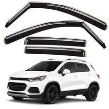 Window Deflectors Smoke Tinted In-Channel Side Window Vent Visor Deflectors