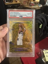 Panini Obsidian Klay Thompson Electric Etch Gold Flood #37 PSA 10