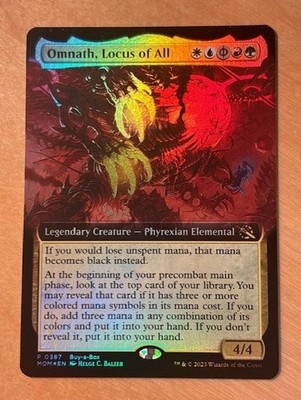 MTG Magic the Gathering Omnath, Locus of All Foil Promo Buy-A-Box NM