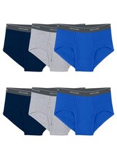Fruit of the Loom Men's Fashion Brief Pack of 6 , Solids, Large