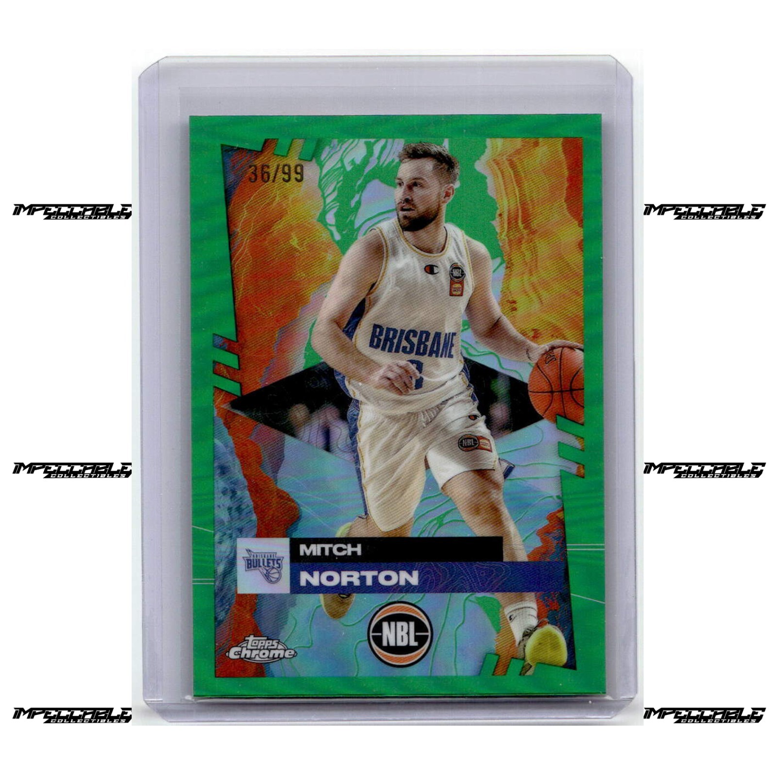 2024-25 Topps Chrome NBL - Green #16 Mitch Norton /99