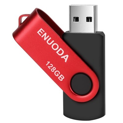 128GB Flash Drive Thumb Drive 128GB Swivel Design USB 2.0 Memory Stick Data S...