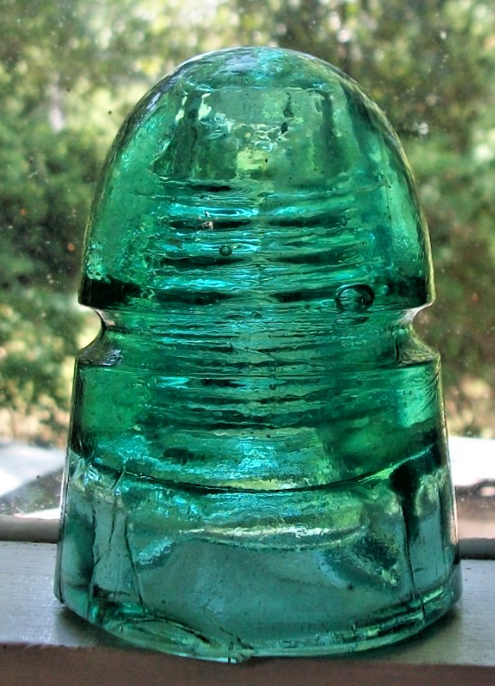 Base Embossed American Insulator CD 145  AM INSULATOR CO  Beehive  RR Telegraph