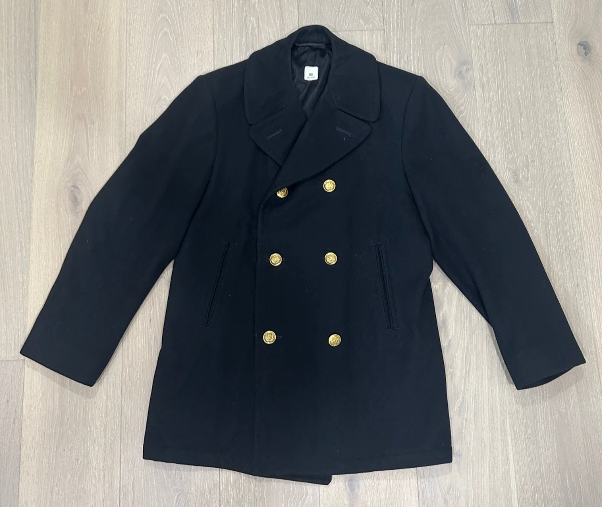 Vintage Navy Pea Coat In Vintage Outerwear Coats & Jackets For Men