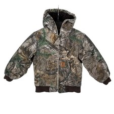 Carhartt Kids XS 6 Realtree Xtra Camo Hooded Active Jacket Quilted Lined Coat