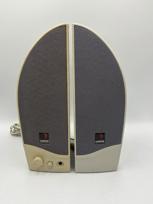Vintage Packard Bell Diamond Audio Technology Multimedia Speaker Kit Computer