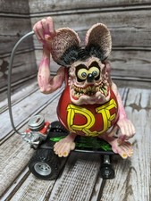 Rat Fink On Skateboard PVC Figure 1999 Issue Ed " Big Daddy" Roth Hot Rod