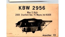 KBW-2956 QSL Fort Wayne, IN Aviation Graphic High Monitor 12