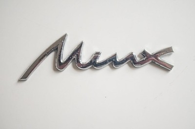 Original Oldtimer/Vintage Hillman Minx Chrom Auto Schriftzug Abzeichen/Emblem
