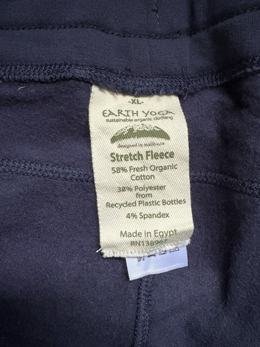 Felpa donna Earth Yoga in pile elasticizzato blu navy taglia XL nuova con etichetta - Foto 3 di 8