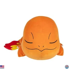 Pokémon Charmander 18-Inch Sleeping Plush Toy - Soft Premium Stuffed Animal