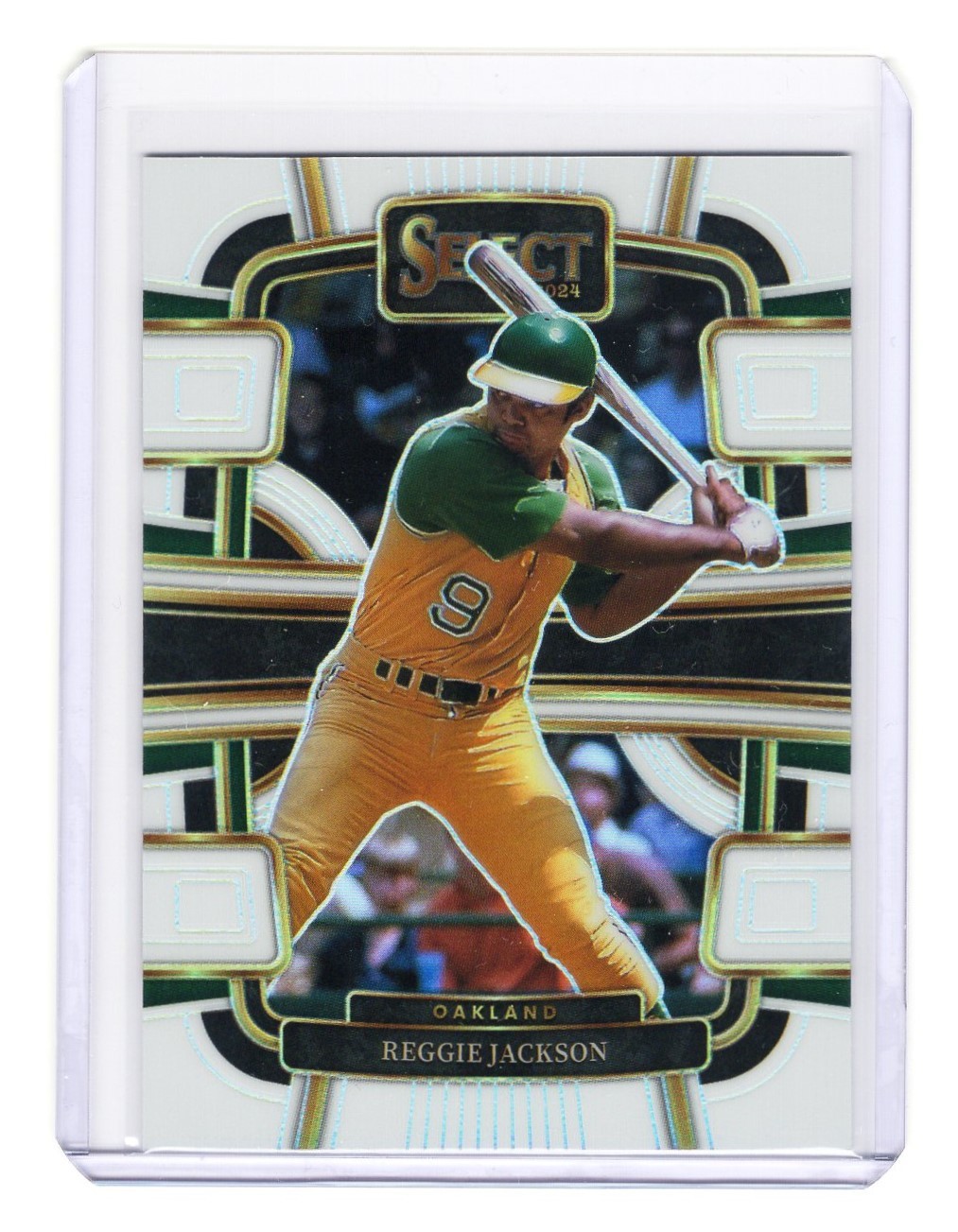 2024 Panini Select Concourse Reggie Jackson #80 White Prizm Parallel /99