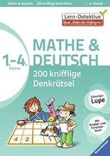 Lern-Detektive: 200 knifflige Denkrätsel Mathe  Deutsch... | Buch | Zustand gut