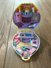 Vintage POLLY POCKET 1995 Stylin Salon Happenin Yellow Compact Case