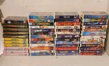 Lot Of 50 Walt Disney WB Universal VHS Clamshell Movies Rare Instant Collection