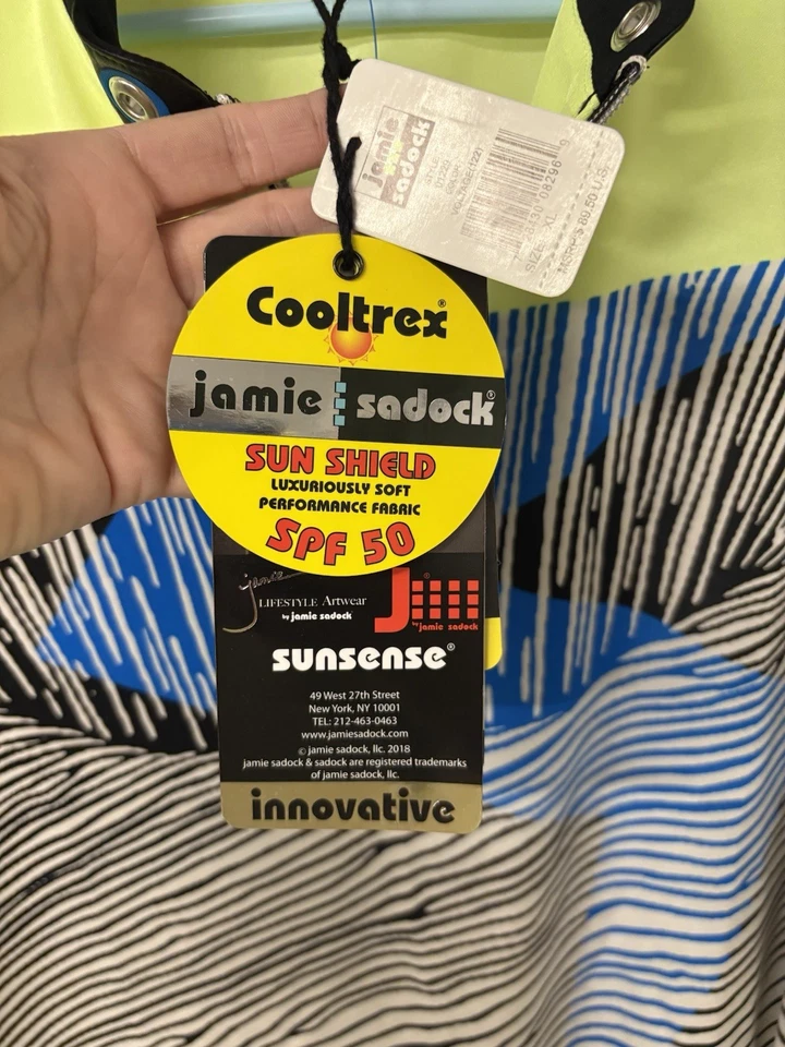 Jamie Sadock Women's XL Golf Polo Shirt 1/4 Zip, Sleeveless - Image 2 of 4