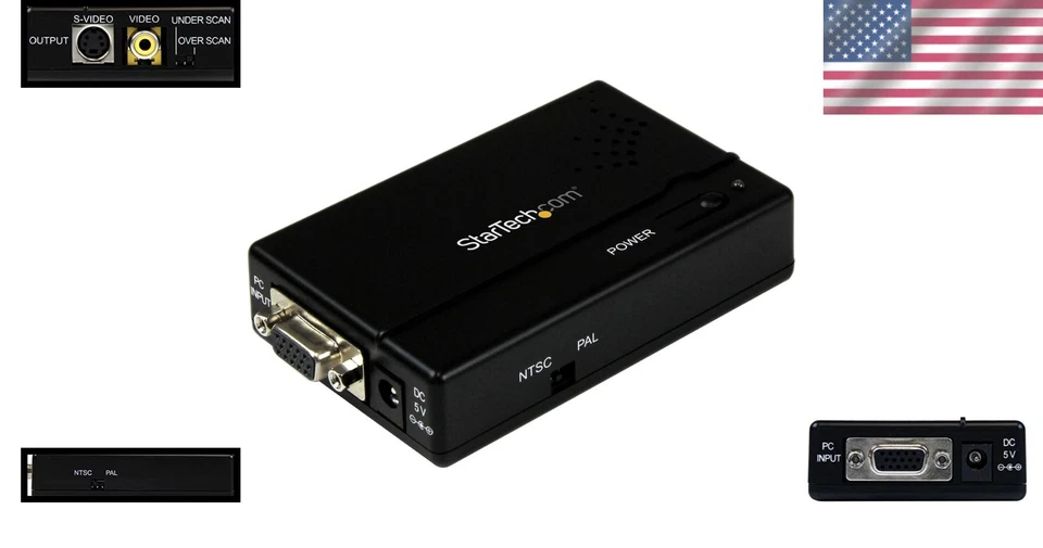 PC to TV Video Adapter - High Res VGA to S-Video Converter - Image 2 of 4