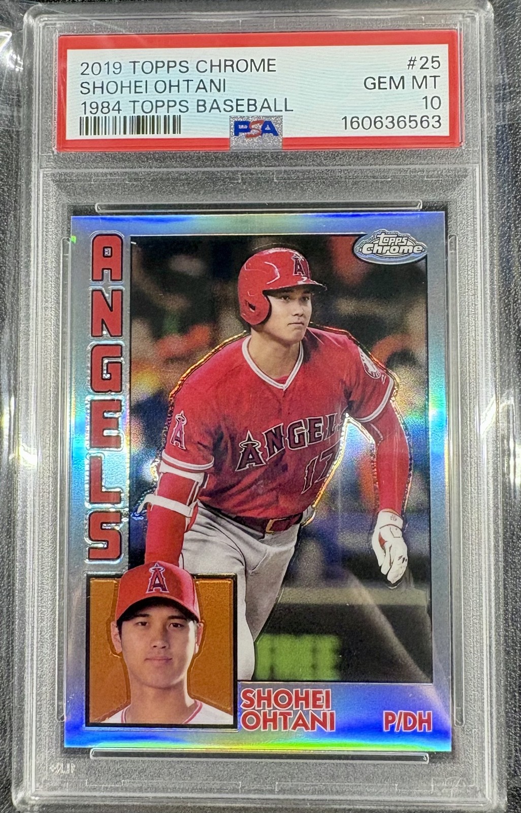 2019 Topps Chrome - 1984 Topps Shohei Ohtani #84TC-25 Refractor PSA 10