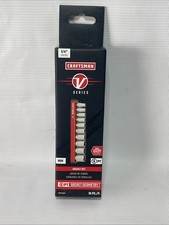 Craftsman V Series 14 Dr. 6 Pt Metric Socket Set- Magnetic Rail Cmmt17500v