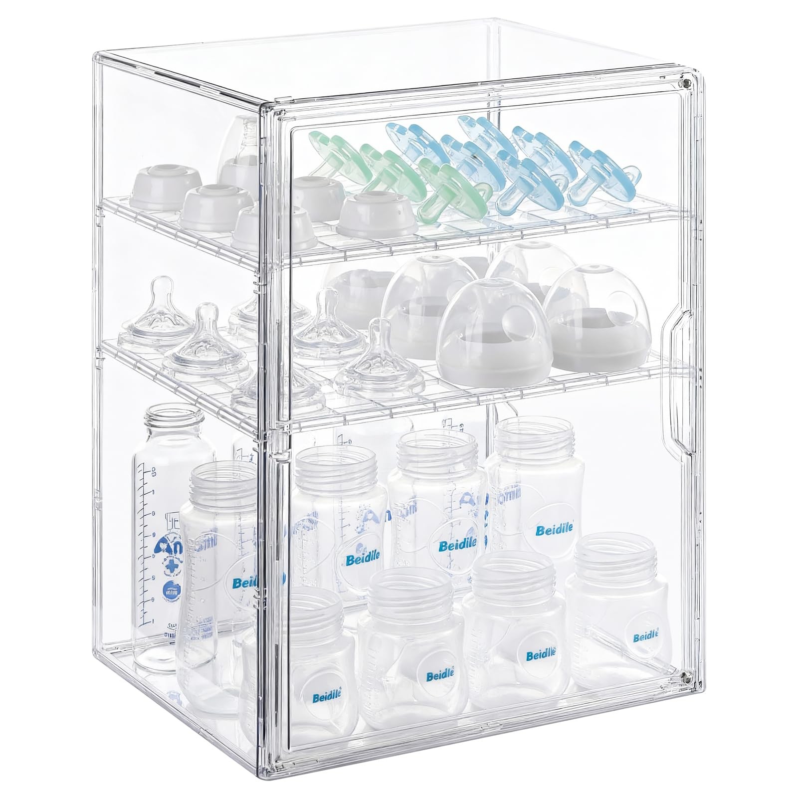 ERTIUANIO Baby Bottle Organizer &ndash; 3-Tier Bottle Storage Or