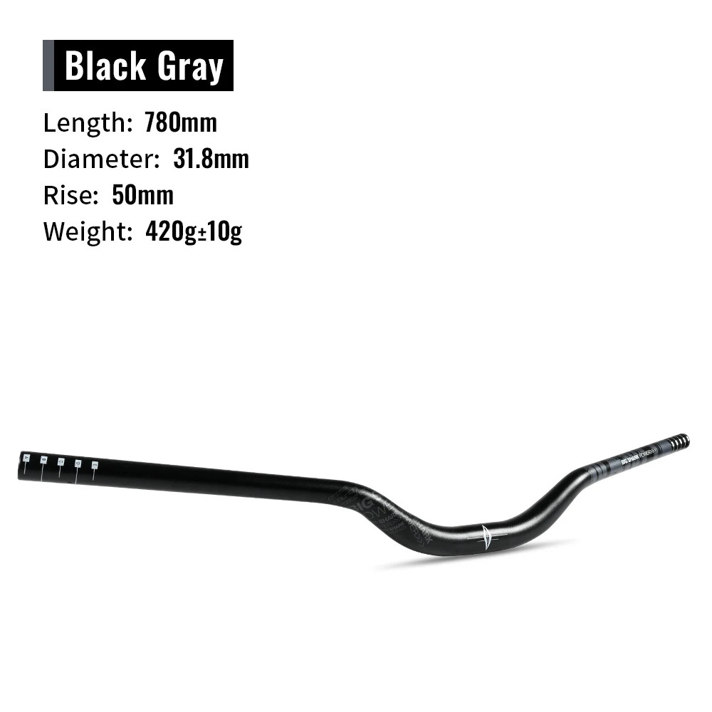 Rise Bike Alloy Swallow Handlebar 31.8*780mm 9 Degree MTB Bi