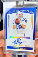 2020 Panini Peyton Manning ON CARD Auto Award Winners Colts Super Bowl XLI MVP