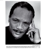 1990 Quincy Jones 2 Photos 10 x 8 Listen Up The Lives of Quincy Jones