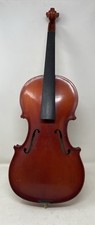 Old German Violin Labeled Karl Bauer Model 90 3/4 Size With Case And Bow
