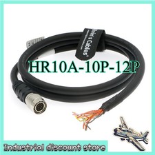 HR10A-10P-12P 2 Pin Hirose Male to Open End High Flex Power IO Cable for Basler