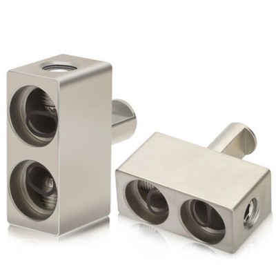 2PCS Car Audio Power/Ground Offset  Input Reducers Dual 1/0 Gauge To 1/0 Gauge