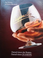 Dujardin, alter Weinbrand,  originale Werbung aus 1984