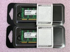 *NEW* CRUCIAL 8GB KIT (2 x 4GB) PC2-6400 DDR2 800MHz UNBUFFERED SODIMM MEMORY