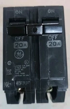 GE THQB CIRCUIT BREAKER THQB2120 20A 240V 2P NT