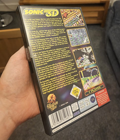 Sonic 3D Flickies Island Sega Saturn game PAL Rarer 2nd Gen Plastic Case VGC