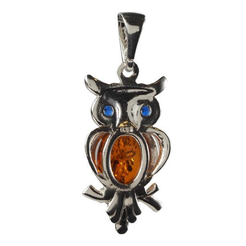 Gioielli Ambra da Donna - Collana con Ciondolo in Argento Sterling e Ambra Baltica O... - Foto 3 di 9