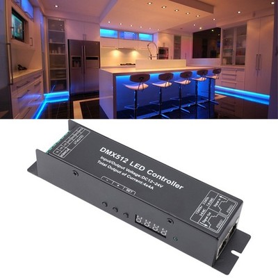 Constant Voltage DMX512 Decorder LED Controller 4 Channels DC 12V 24V for LED
