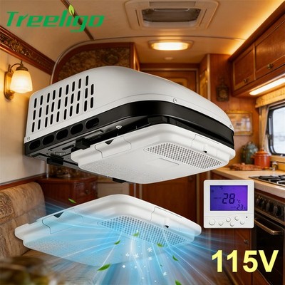 Treeligo 110V 15000BTU Heat&Cool Air Conditioner For Truck RV Boat Van Camper