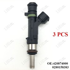 3 Pcs Fuel Injector For Seadoo BRP GTX 300 RXT-X RXP-X 0280158383 420874000， *af