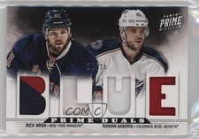 2012-13 Panini Prime Duals 12/25 Rick Nash Marian Gaborik #18 Dual Patch 05kr