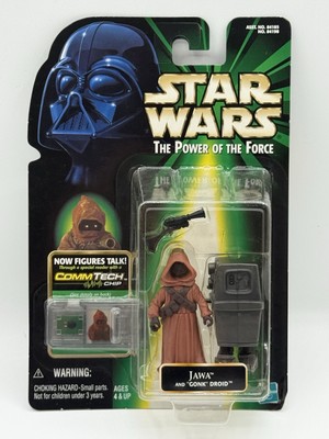 Jawa & Gonk Droid 1999 CommTech STAR WARS Power of the Force POTF MOC #2