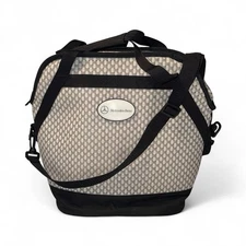 MERCEDES BENZ BRANDED INSULATED COOLER FOLDABLE BAG BLK/WHT WOVEN ~ USED ONCE?