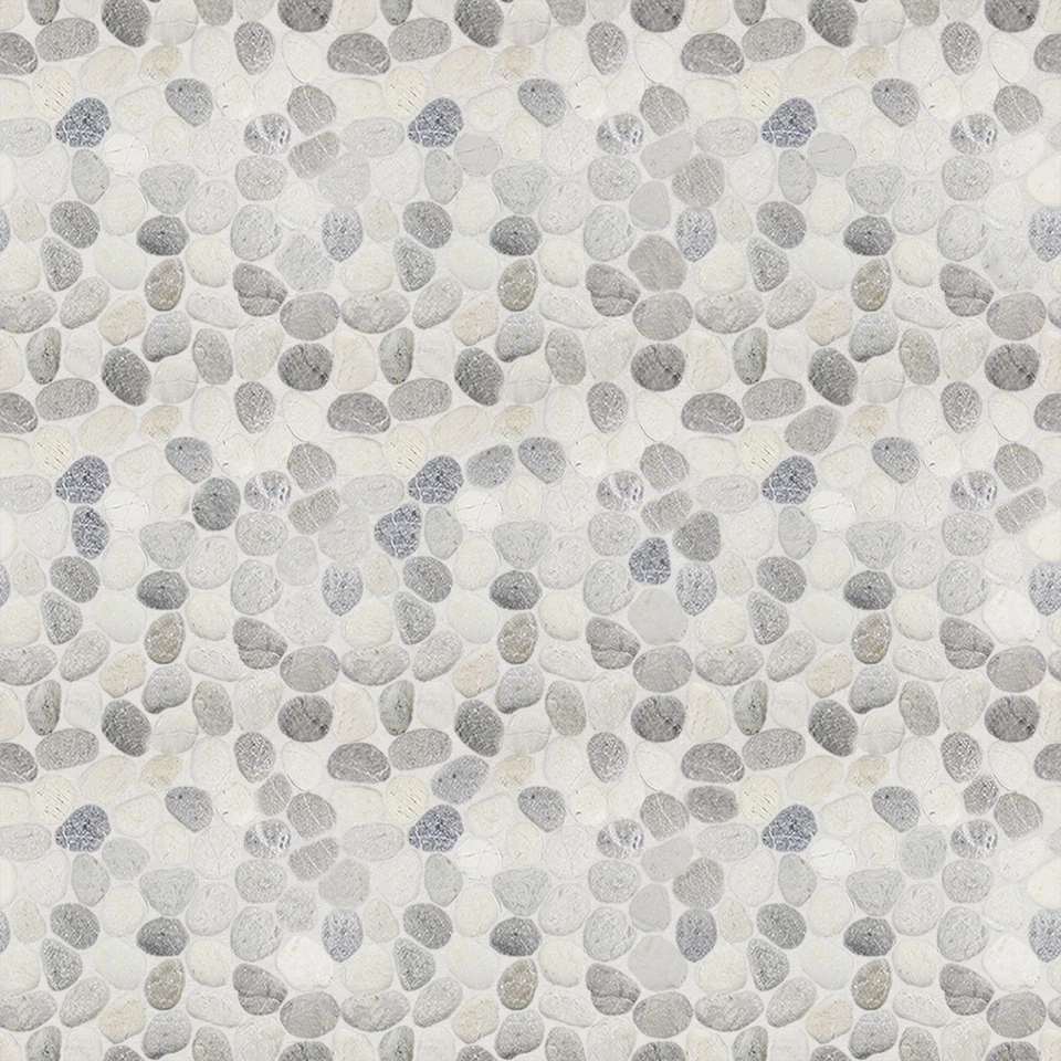 Misty Pebble Natural Stone Mosaic Wall & Floor Tile ($9.33/SqFt) - Image 4 of 4