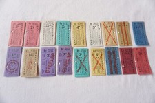Cleethorpes Corporation Transport Bus Tram Ticket x18 with Period Adverts 