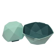 1 Set  Drainage Basket Rice Filter Fruit and Vegetable Drainage Geometry Size