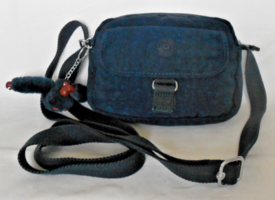 Kipling, chice (klein) CROSS BODY BAG/Schultert. + Äffchen, Marine/Silber, TOP!